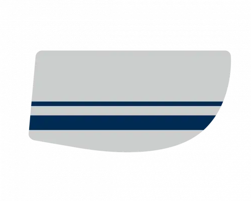 Фальшборт для лодки 470 (серо-синий)