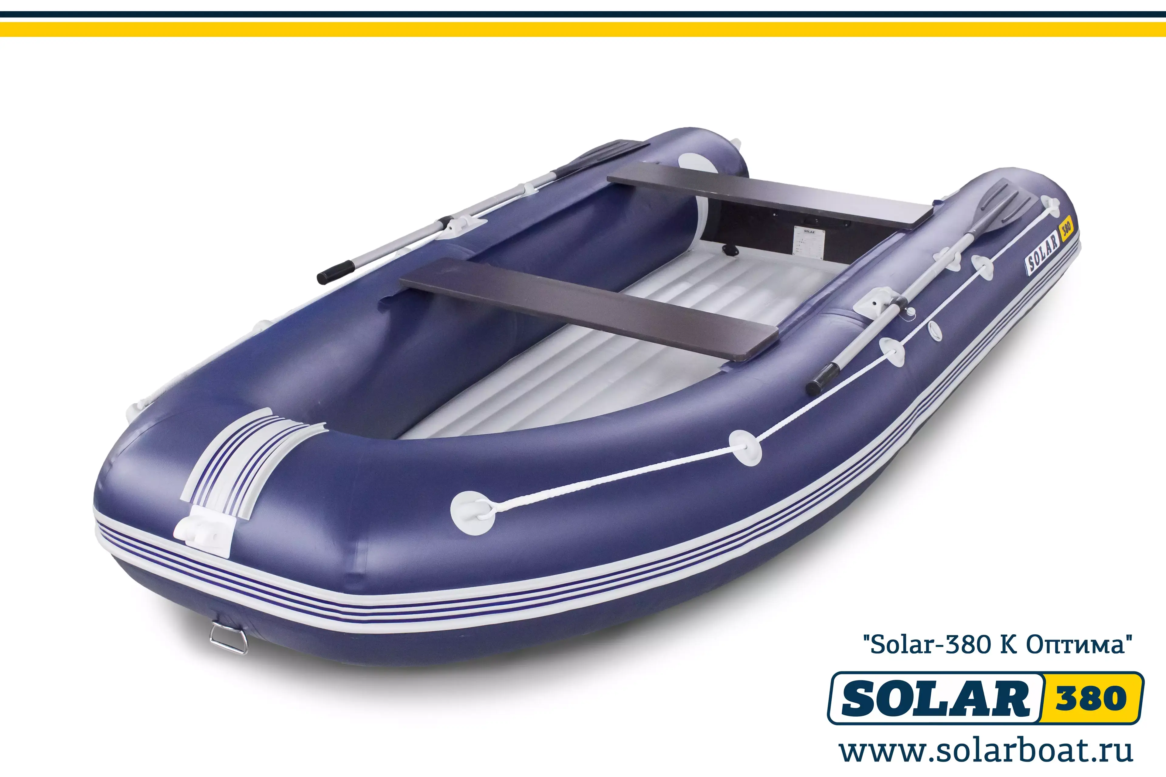 Лодка надувная моторная solar-380 к (оптима)