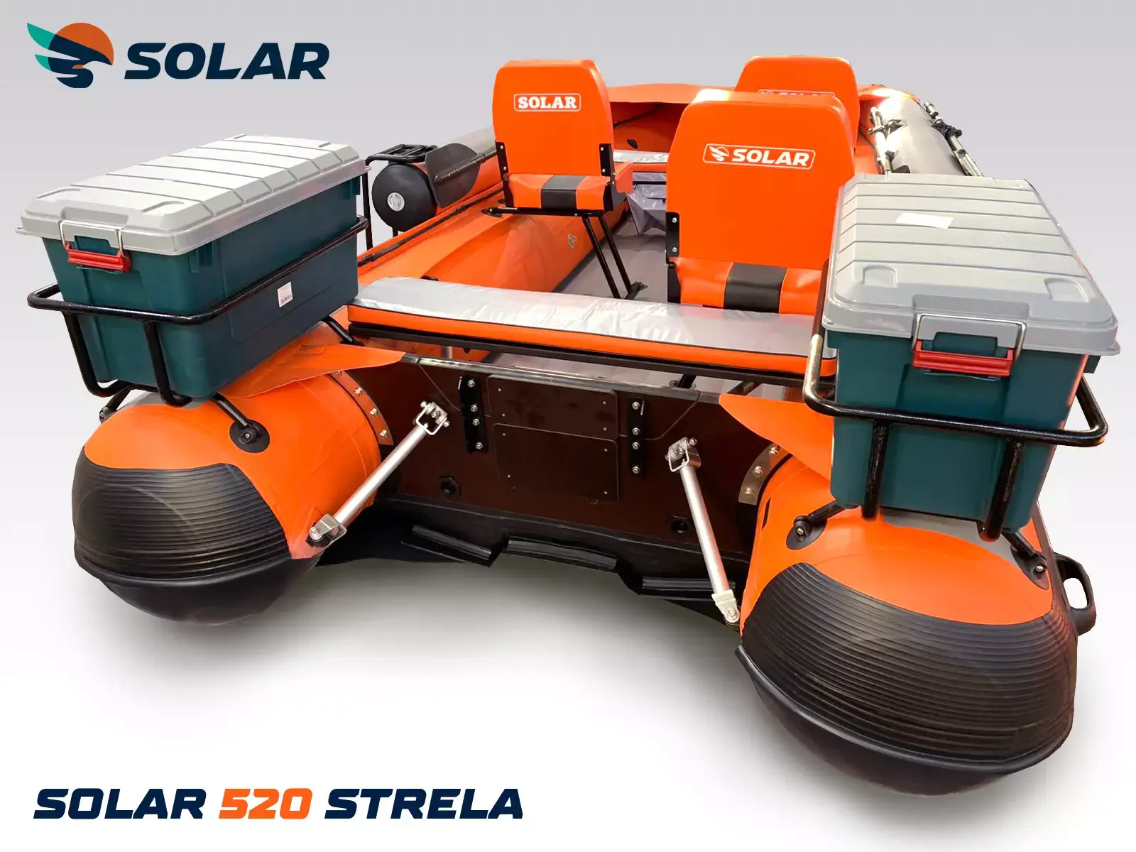 Лодка надувная моторная solar-520 strela jet tunnel 2022 *