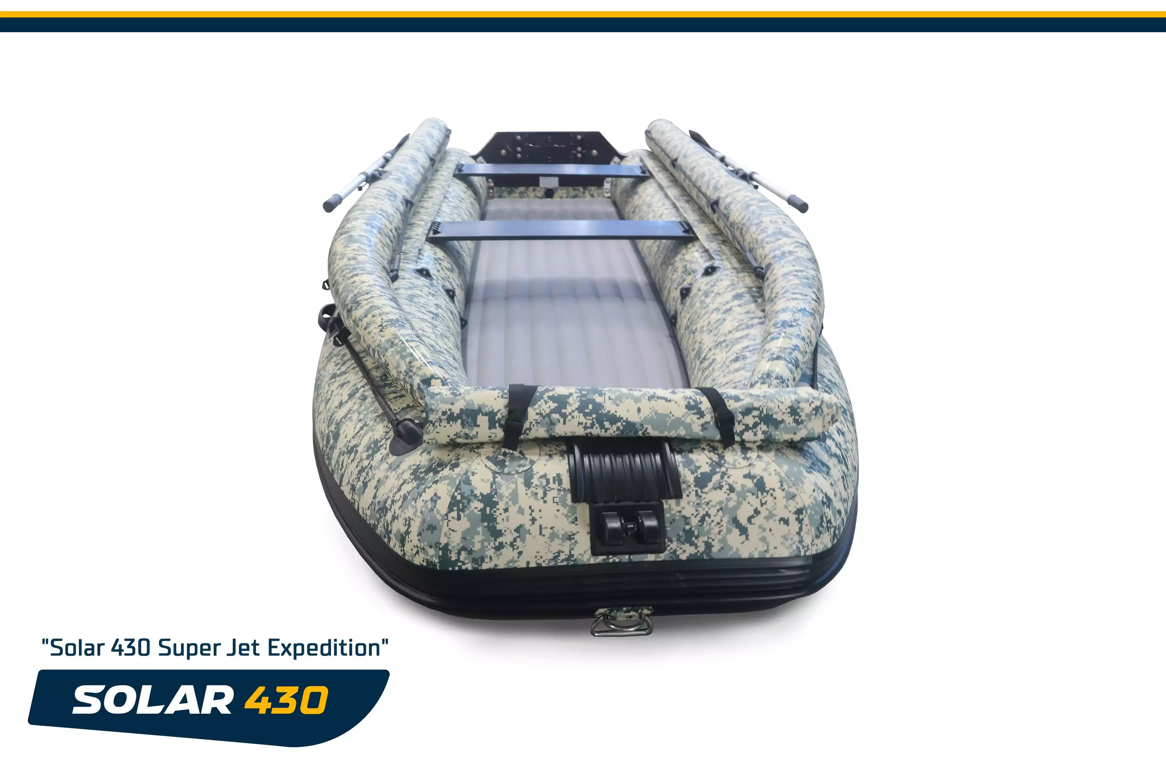 Лодка надувная моторная solar-430 super jet tunnel (expedition)