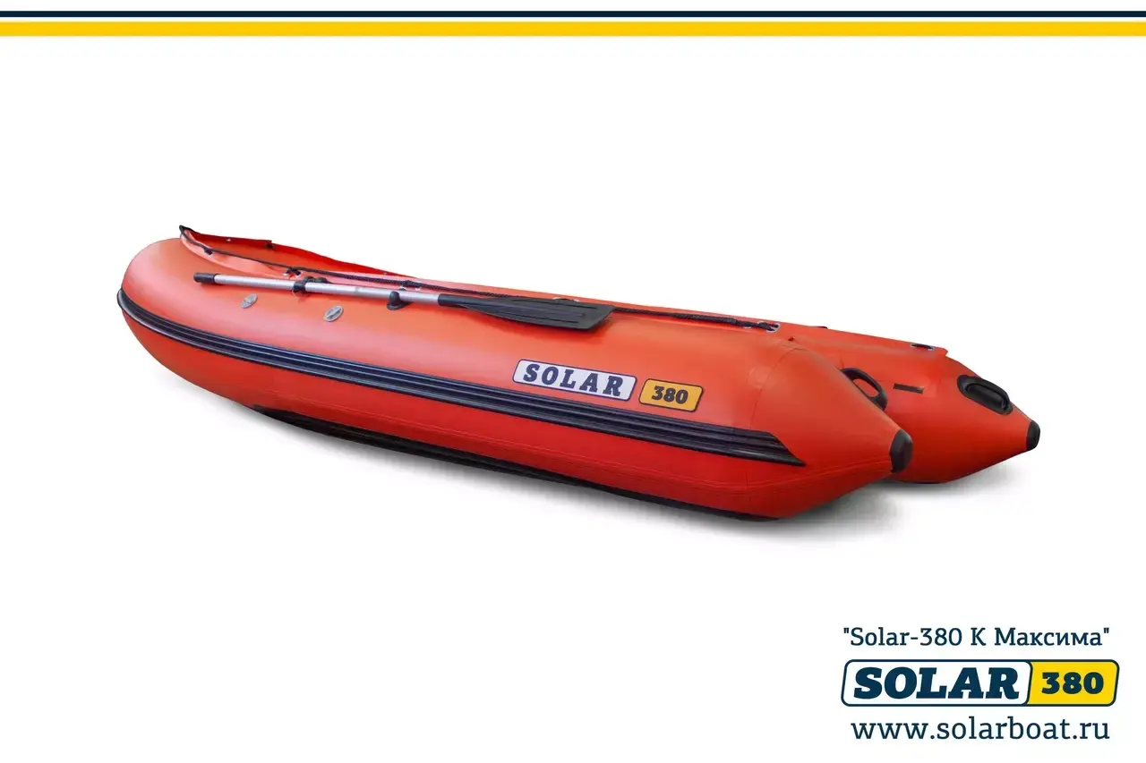 Лодка надувная моторная solar-380 к (максима)